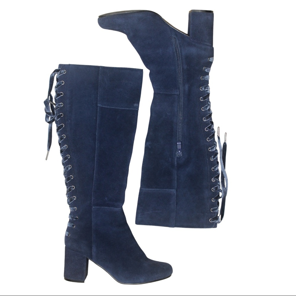 Very Volatile Blue Suede Boots